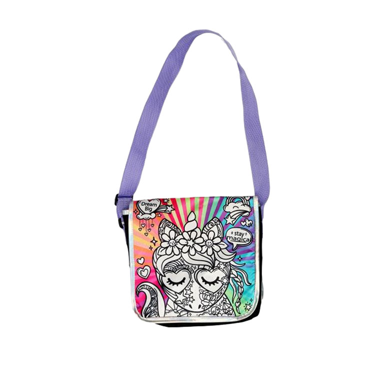 Bolso cruzado estampado con pintura