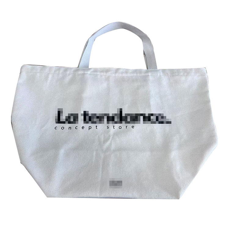 Bolso de hombro de lona blanco